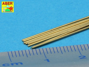 Aber BR06 Brass round rods 0,60 mm length 250 mm x 8 pcs. – immagine 5