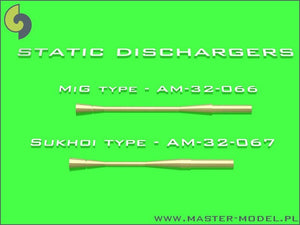 Master AM-32-066 Static dischargers - type used on MiG jets (14pcs) 1/32 – immagine 3