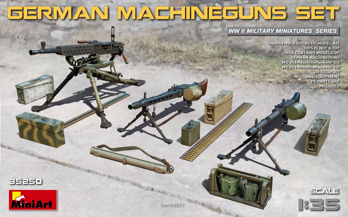 MiniArt 35250 ENSEMBLE DE MITRAILLEUSES ALLEMANDES (1/35)