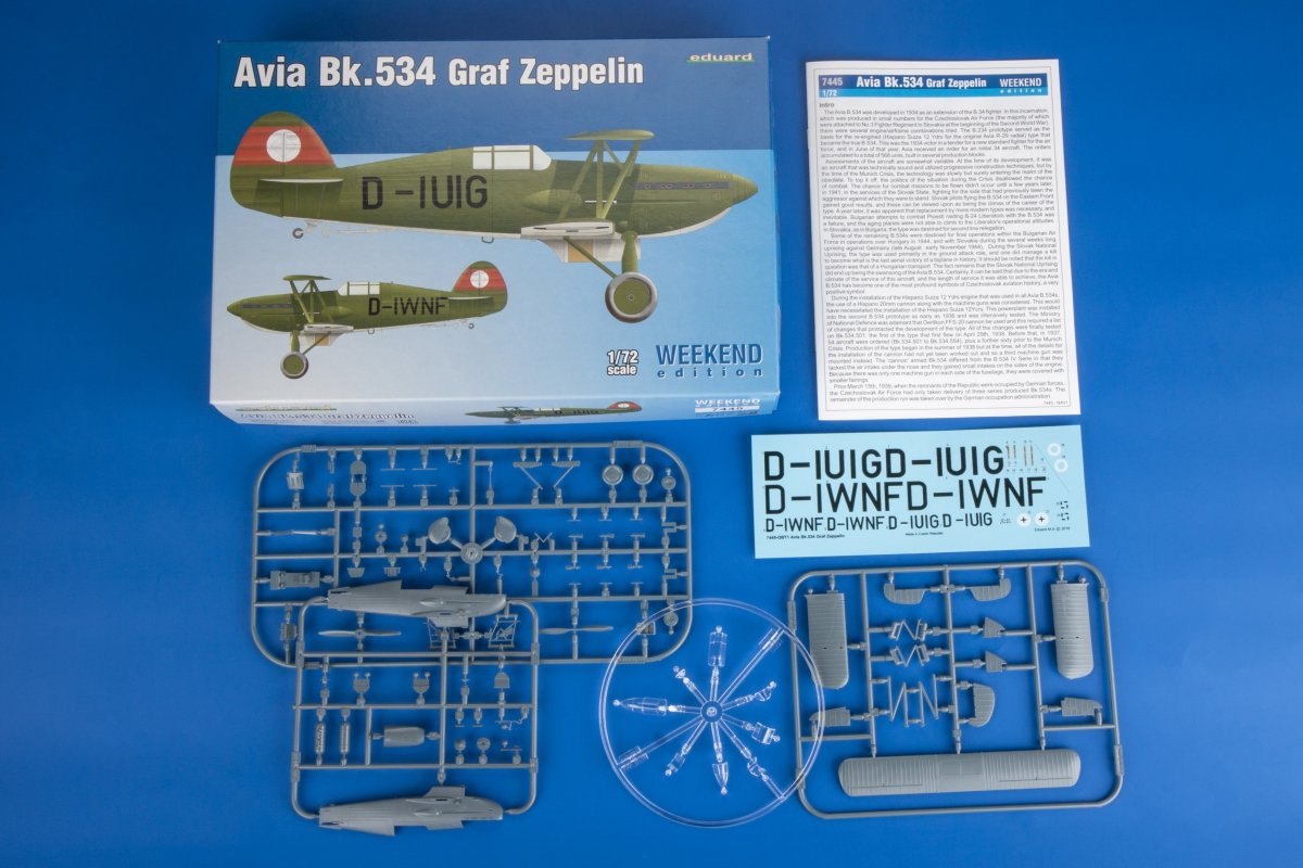Eduard 7445 Avia Bk-534 Graf Zeppelin 1/72 – imagen 2