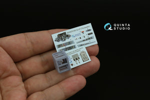 Quinta Studio QD+72183 Su-27 3D-Printed &amp;amp; coloured Interior on decal paper (Trumpeter) (with 3D-printed resin part) 1/72 – zdjęcie 3
