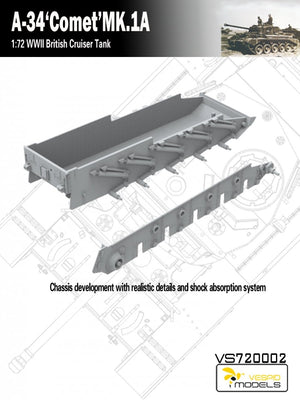 Vespid Models VS720002 A-34 &amp;#39;Comet&amp;#39; MK.1A British Cruiser Tank 1/72 – Bild 5