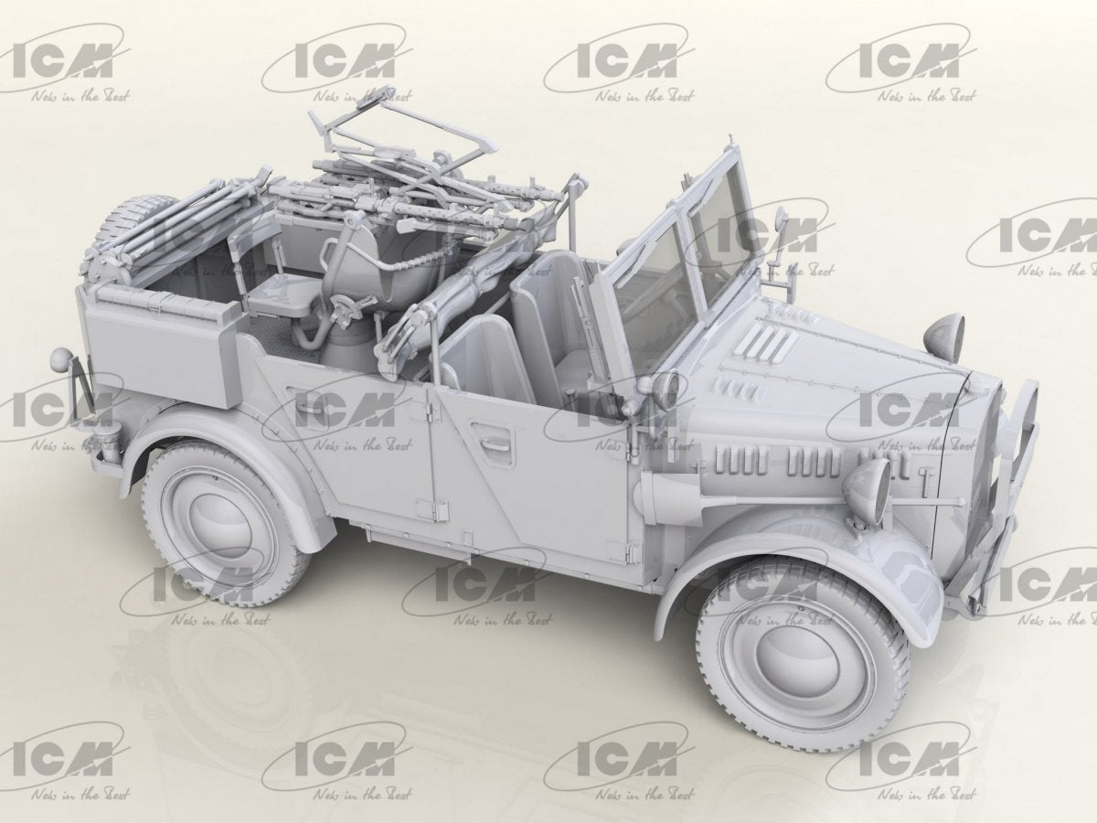 ICM 35584 le.gl.Einheits-Pkw Kfz.4 Véhicule antiaérien léger allemand de la Seconde Guerre mondiale 1/35 – image 2