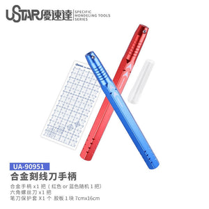 Manche en alliage d&amp;#39;aluminium U-Star UA-90951 pour couteaux à découper