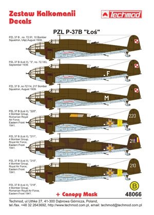 Techmod 48066 - PZL-37 Moose (1/48) – image 2