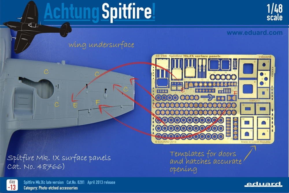 Eduard 48766 Spitfire Mk. IX surface panels 1/48 EDUARD – image 6