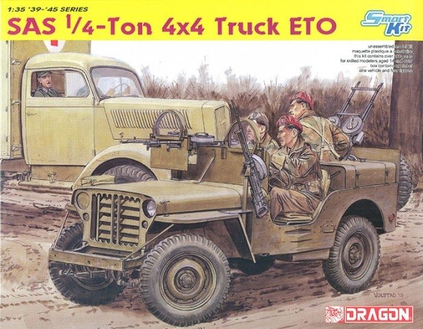 Dragon 6725 SAS Raider 1/4 Ton 4x4 Truck 1/35