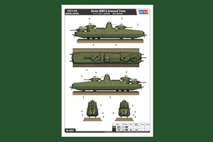 Hobby Boss 85514 Soviet MBV-2 Armored Train 1/35 – Bild 3