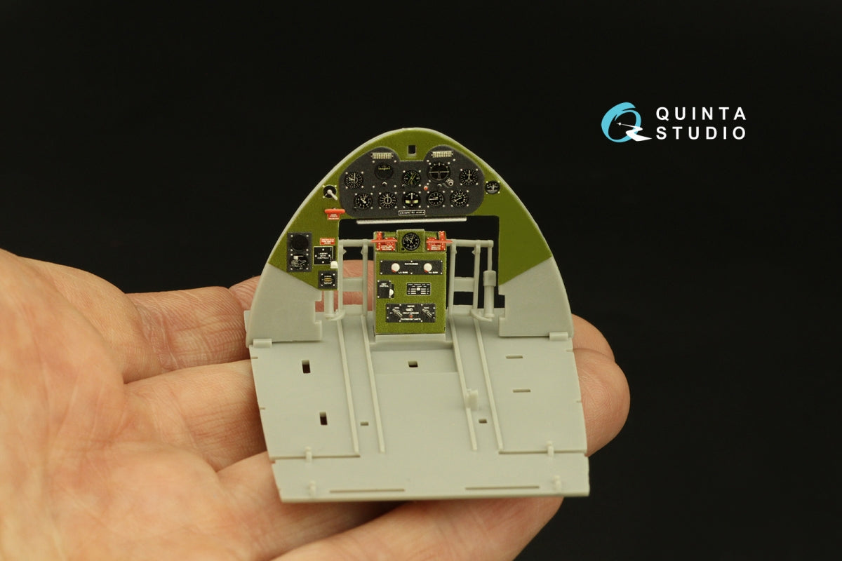 Quinta Studio QD32133 F6F-3 Hellcat 3D-Printed &amp;amp; coloured Interior on decal paper (Trumpeter) 1/32 – imagen 3