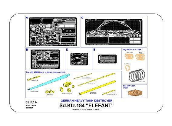 Aber 35K14 Sd,Kfz. 184 ELEFANT 1/35 – Bild 11