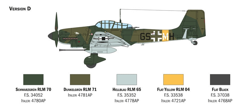 Italeri 2830 Ju 87 G-1 Stuka Kanonenvogel 1/48 – immagine 7