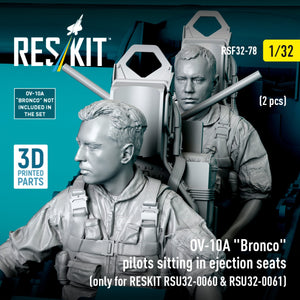 RESKIT RSF32-0079 OV-10A &amp;quot;Bronco&amp;quot; pilots sitting in ejection seats (2 pcs) (only for RESKIT RSU32-0060 &amp;amp; RSU32-0061) (3D Printed) 1/32 – Bild 4