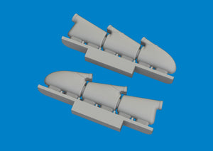 Eduard 672408 Spitfire Mk. V three-stacks exhaust rounded PRINT Tamiya 1/72 – Bild 3