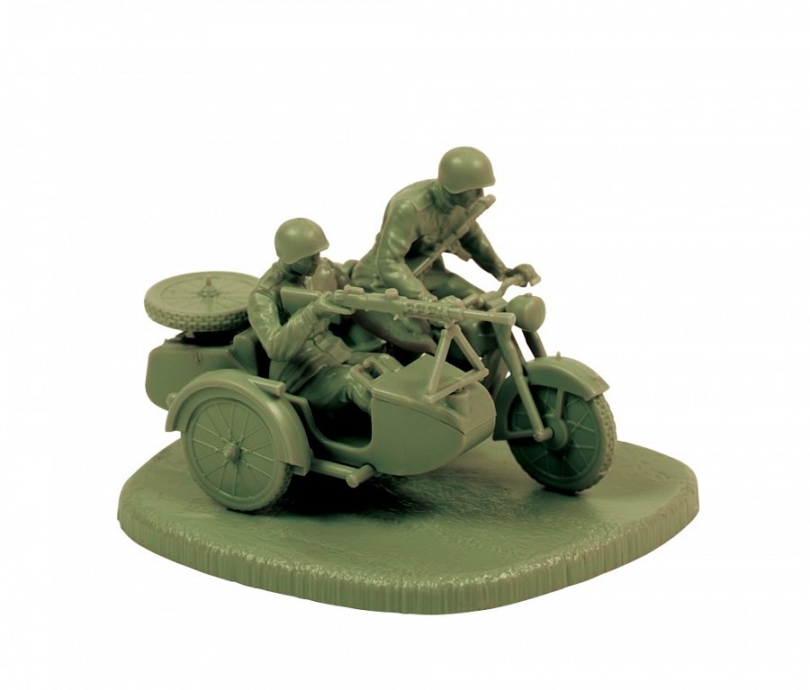 Zvezda 6277 Soviet Motorcycle M-72 with Sidecar and Crew – immagine 2