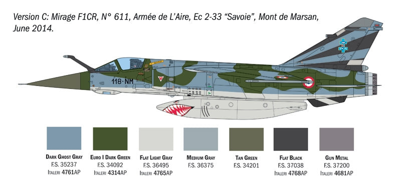 Italeri 2839 Mirage F1 C/CR 1/48 – immagine 4