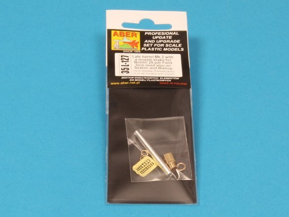 Aber 35L-127 Late barrel MK2 with muzzle brake to British 25 pdr 1/35 – Bild 6