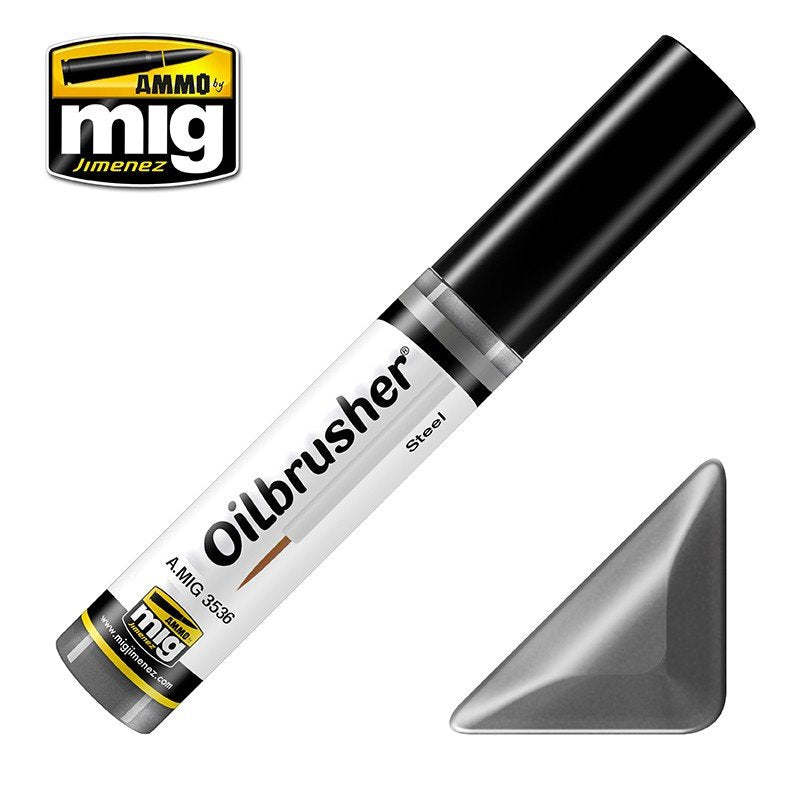 AMMO of Mig Jimenez 3536 OILBRUSHER STEEL