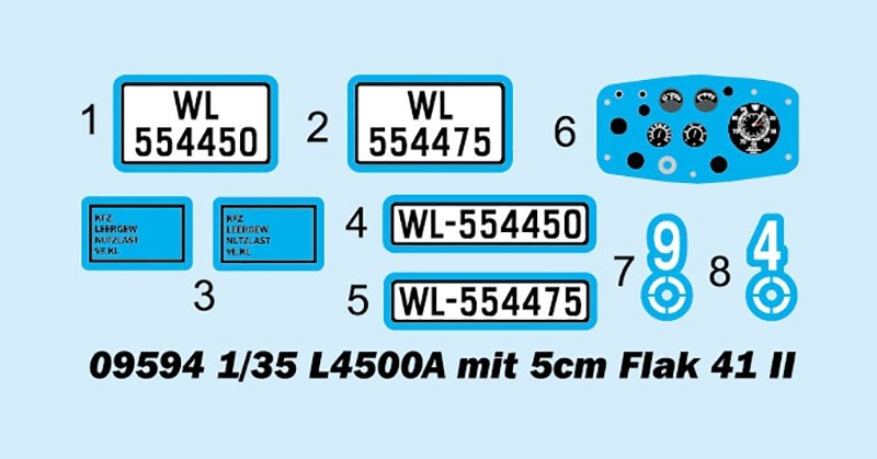 Trumpeter 09594 L4500A mit 5cm Flak 41 II 1/35 – imagen 3