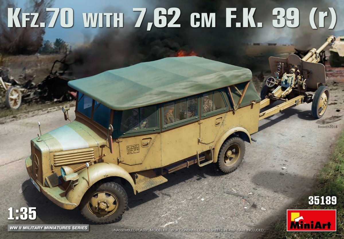 MiniArt 35189 Kfz.70 &amp; 7.62 cm FK 39 (r) 1/35