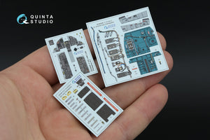 Quinta Studio QD48598 F-15A/F-15C Early/F-15J Early 3D-Printed &amp;amp; colored Interior on decal paper (Hasegawa) 1/48 – image 11