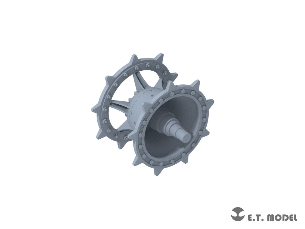 E.T. Model P35-425 WWII German E100 Heavy Tank Sprockets &amp; Track links(3D Printed) (Universal)