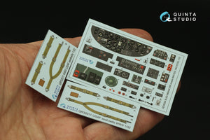 Quinta Studio QD32204 B-25J Mitchell Gun nose 3D-Printed &amp;amp; coloured Interior on decal paper (HK models) 1/32 – immagine 5