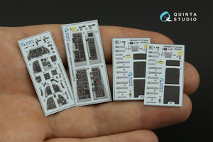 Quinta Studio QD48418 F-16D block 30 3D-Printed &amp;amp; coloured Interior on decal paper (Kinetic 2022 tool) 1/48 – Bild 3