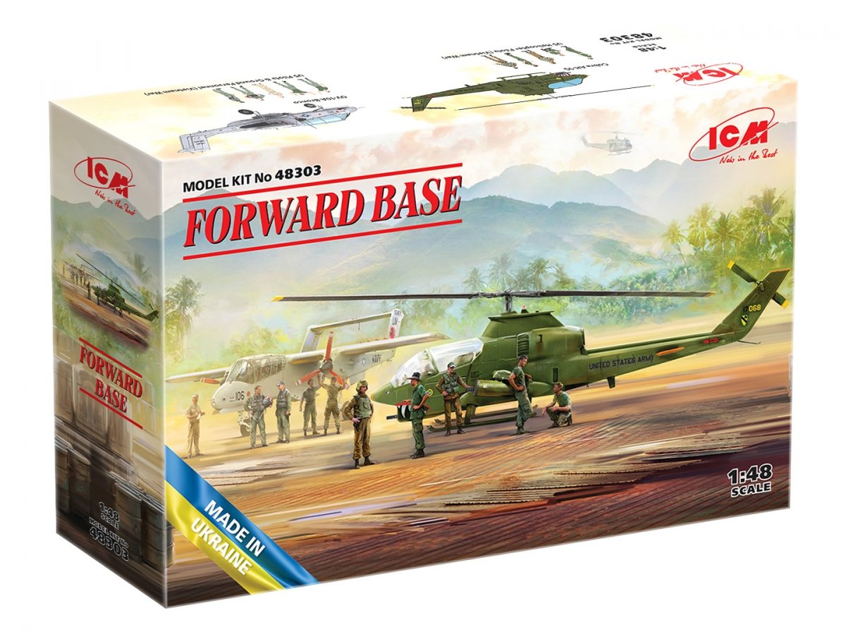 ICM 48303 FORWARD BASE, Cobra AH-1G + Bronco OV-10A 1/48 – immagine 2