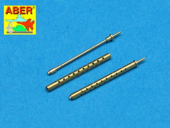 Aber A48 017 Jeu de 2 canons standard de calibre .50 (12,7 mm) pour mitrailleuses d'avion américaines Browning M2 (1/48)
