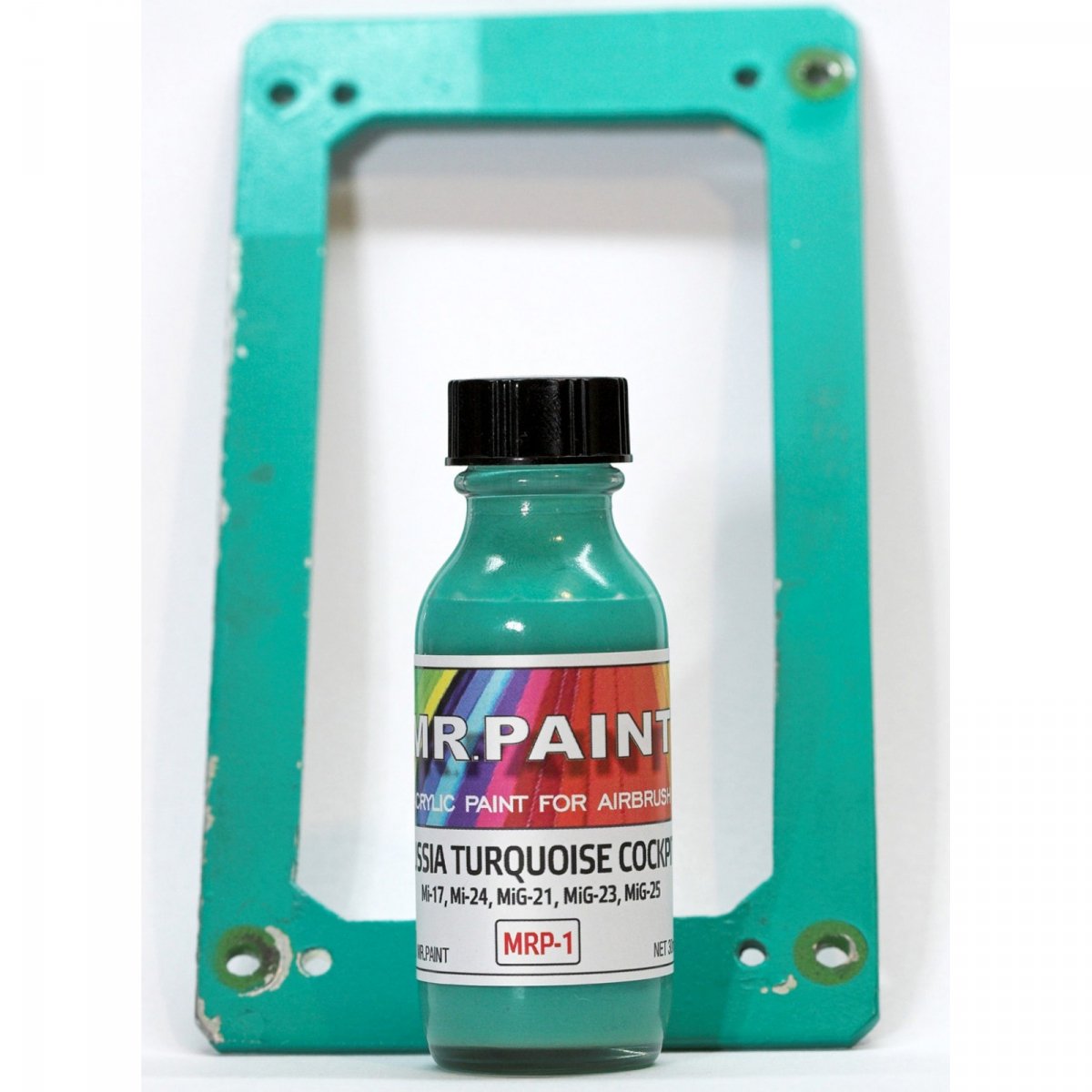 MR. Paint MRP-001 Russia Turquoise cockpit Mi-17/24, MIG-21/23/25/31 30ml – immagine 3