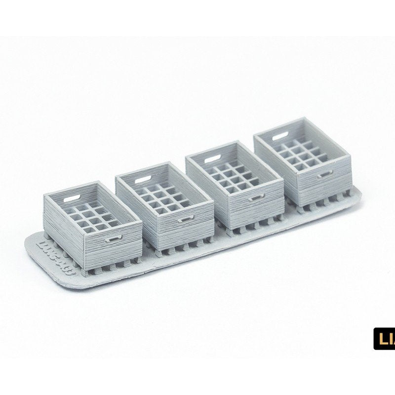 Liang 0434 Beer Soda Bottle Crates WWII x 8 1/48 - 1/72 – immagine 5