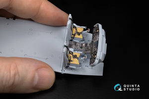 Quinta Studio QD+48454 Lynx AH-7 3D-Printed &amp;amp; coloured Interior on decal paper (Airfix) (with 3D-printed resin parts) 1/48 – immagine 9