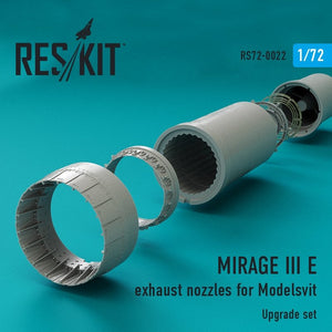 RESKIT RSU72-0022 Buses d&amp;#39;échappement Mirage III E pour Modelsvit 1/72