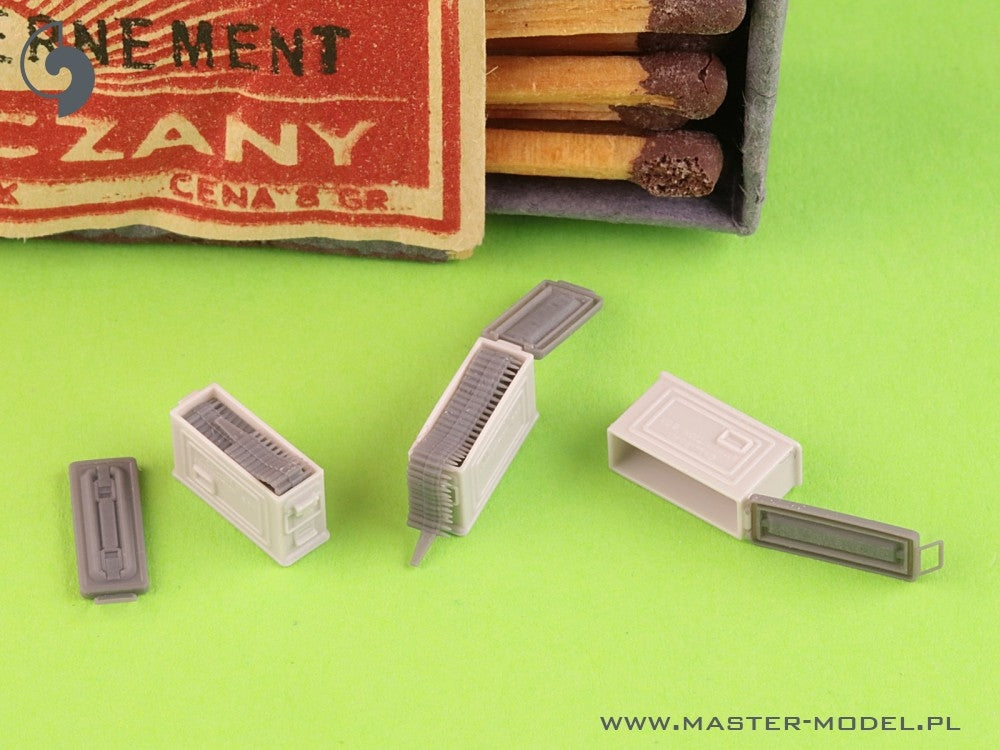Master GM-35-090 Skrzynki amunicyjne M1 do karabinu Browning M1919 .30cal (7,62mm) (6 szt.) - OTWARTE 1/35 – immagine 3