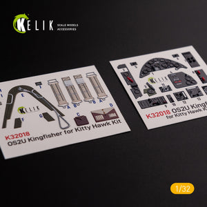 KELIK K32018 OS2U Kingfisher - Interior 3D Decal for Kitty Hawk/Zimi models kit 1/32