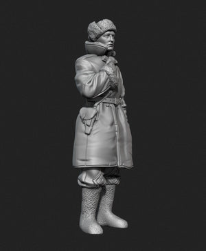 Panzer Art FI35-129 Soviet tank officer in sheepskin coat No.1 1/35 – Bild 4