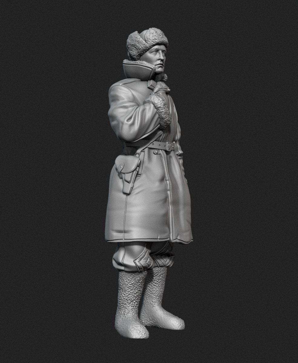 Panzer Art FI35-129 Soviet tank officer in sheepskin coat No.1 1/35 – Bild 4