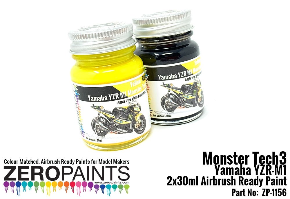 Zero Paints ZP-1156 Monster Tech3 Yamaha YZR-M1 Paint Set 2x30ml – Bild 2