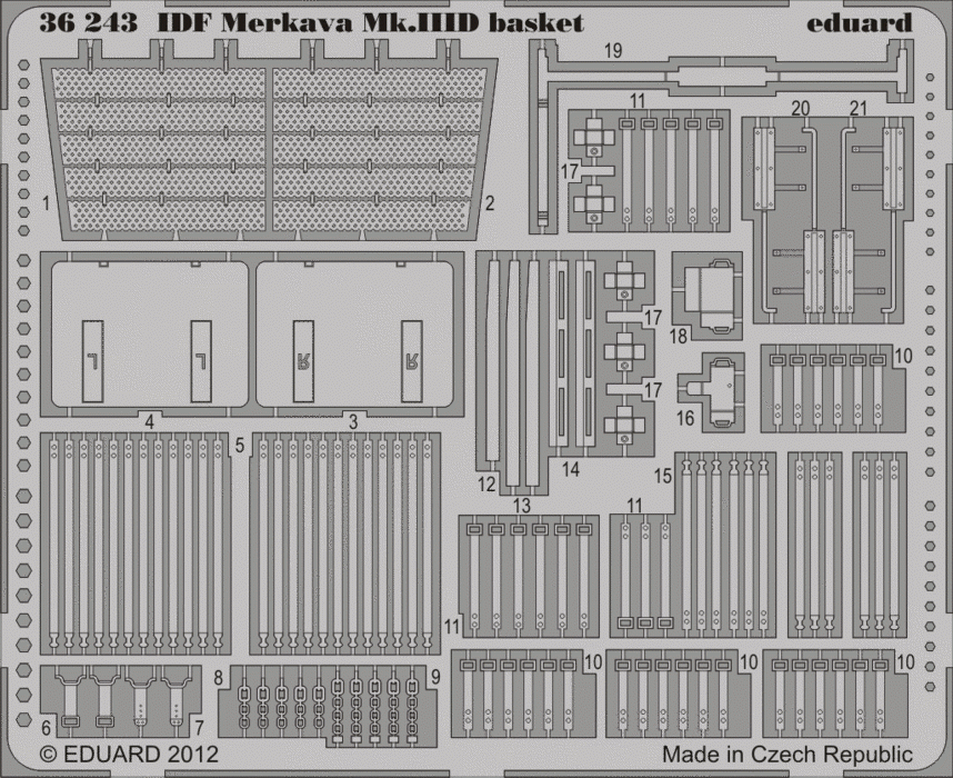 Eduard 36243 IDF Merkava Mk. IIID basket 1/35 Meng