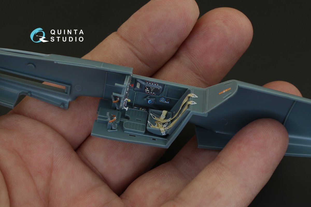 Quinta Studio QD48004 Yak-1B (late production) 3D-Printed &amp;amp; coloured Interior on decal pape (for all kits) 1/48 – zdjęcie 6