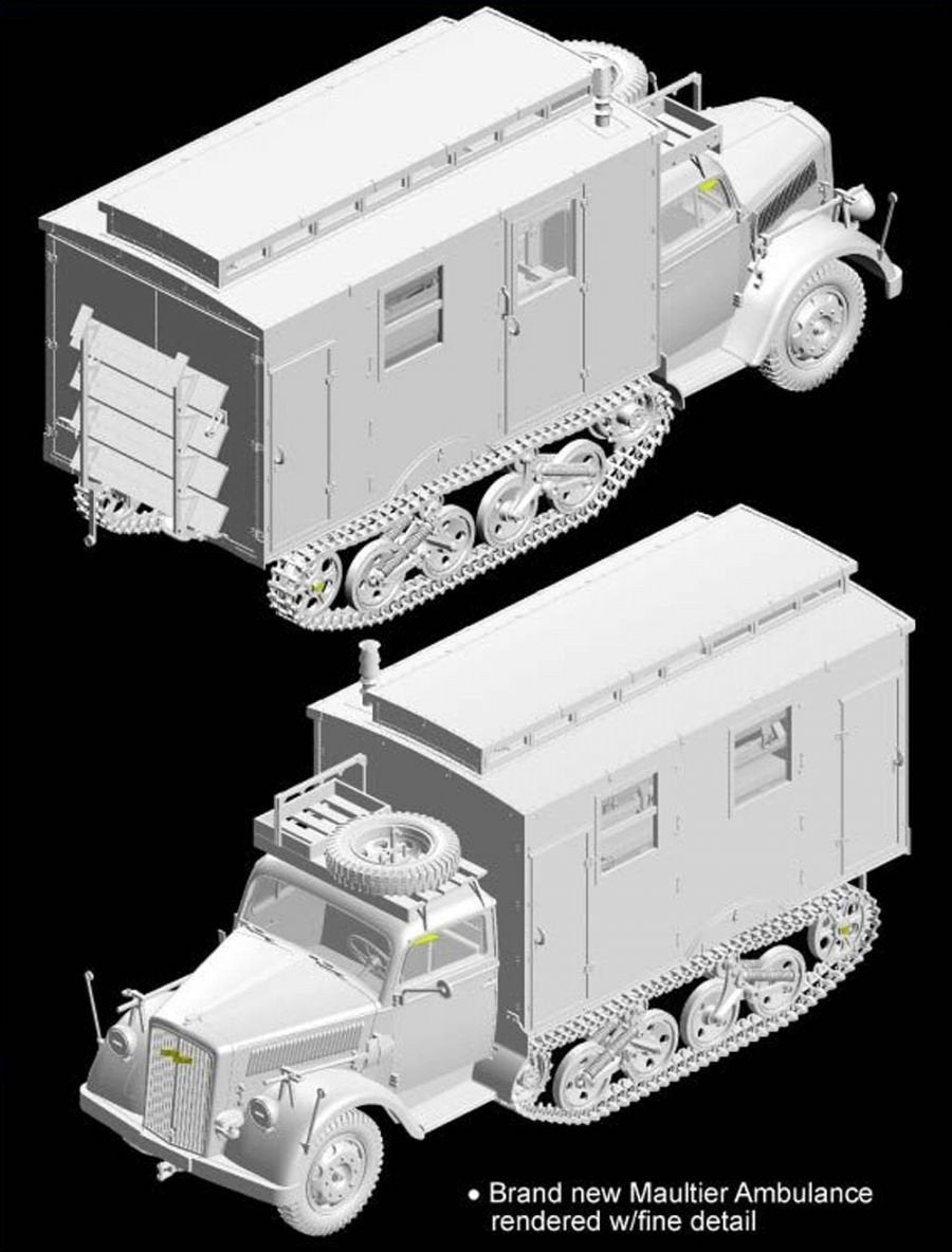 Dragon 6766 Sd.Kfz.3 Ambulance Maultier (1/35) – image 7