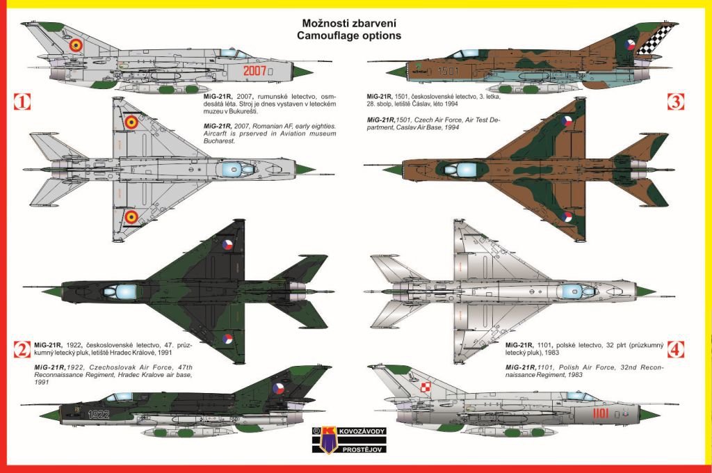 Kozavody Prostejov KPM0086 MiG-21R 1/72 – immagine 2