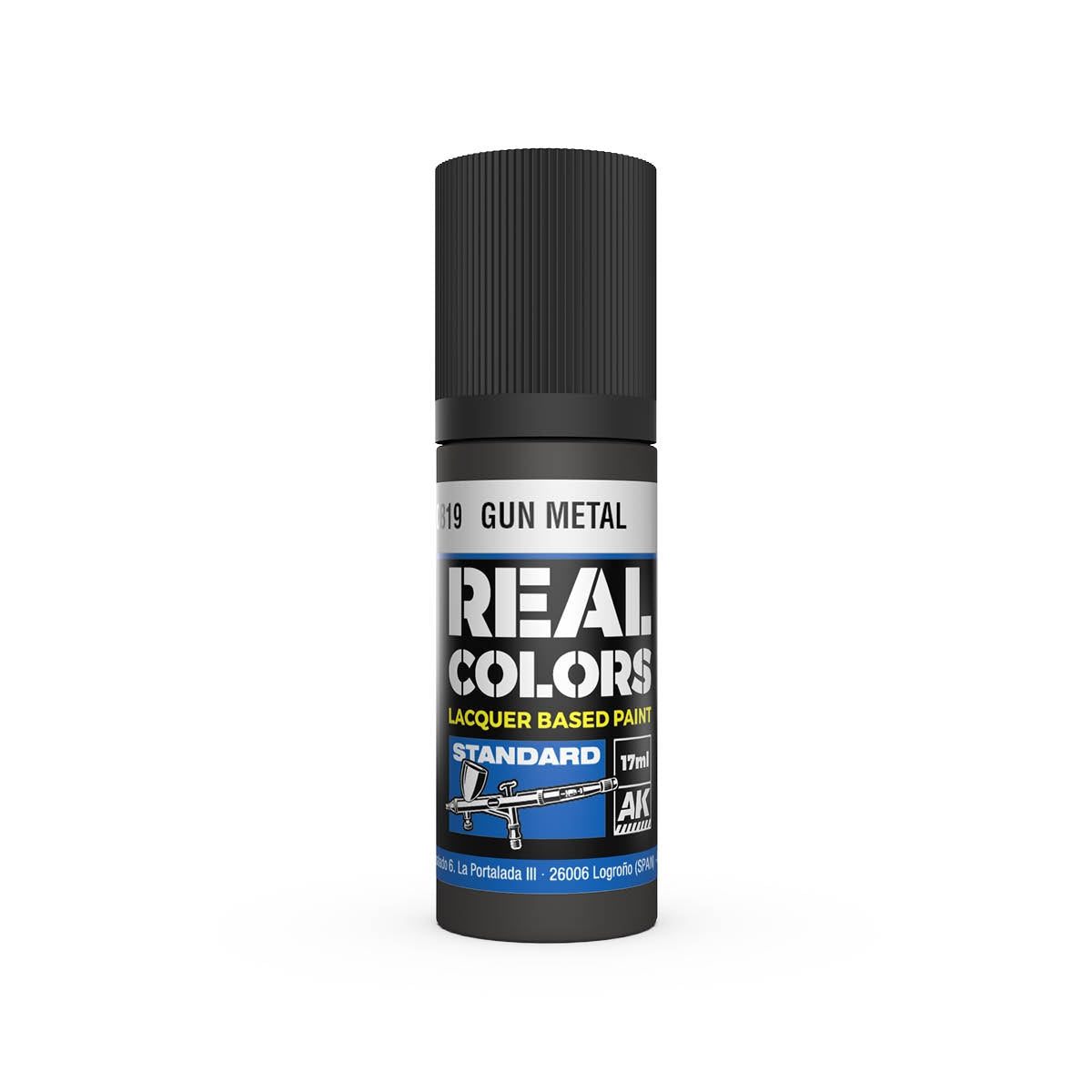 AK Interactive RC819 Gun Metal 17 ml – immagine 2