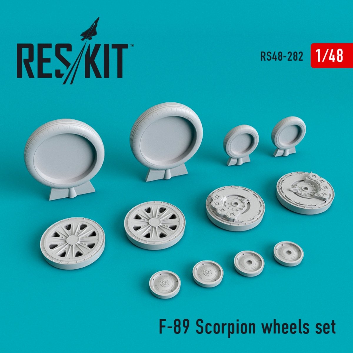 RESKIT RS48-0282 F-89 "SCORPION" WHEELS SET 1/48