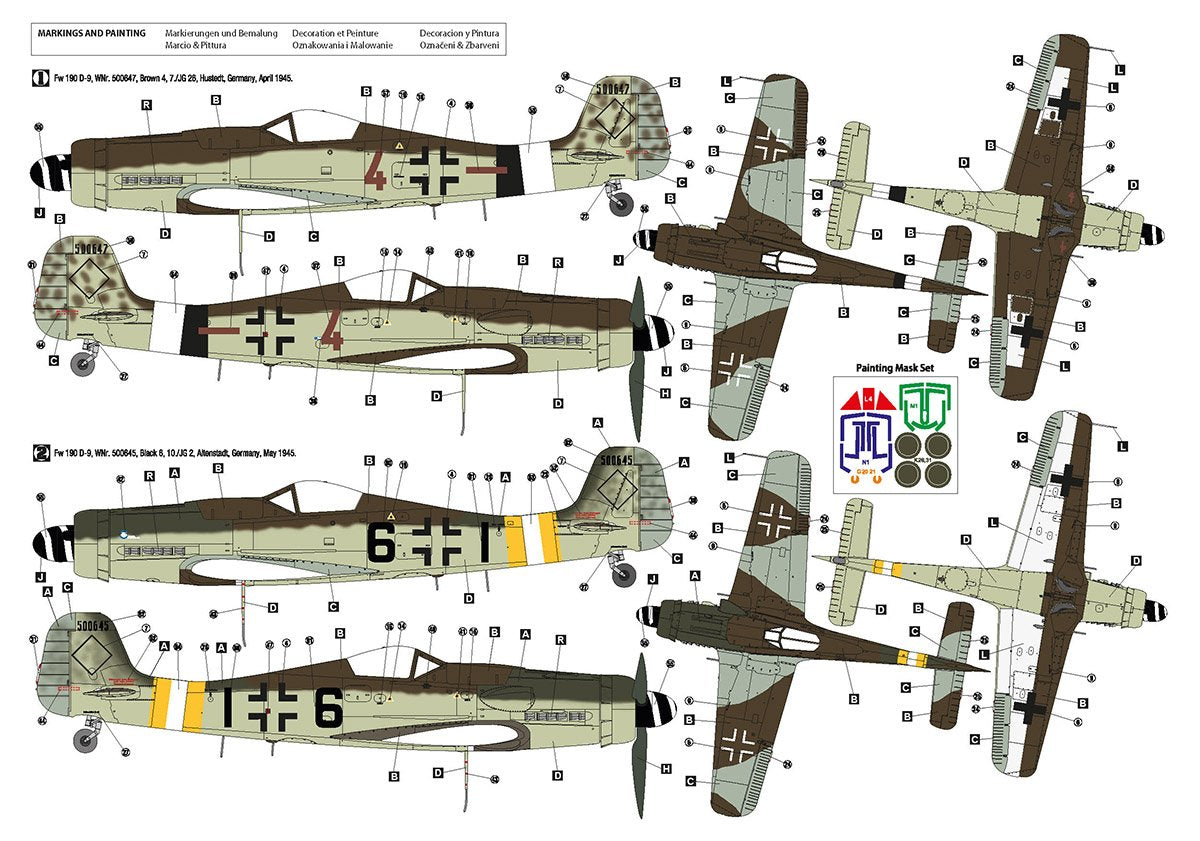 Hobby 2000 32012 Fw 190 D-9 Late Production (HASEGAWA + CARTOGRAF + MASKI) 1/32 – immagine 2