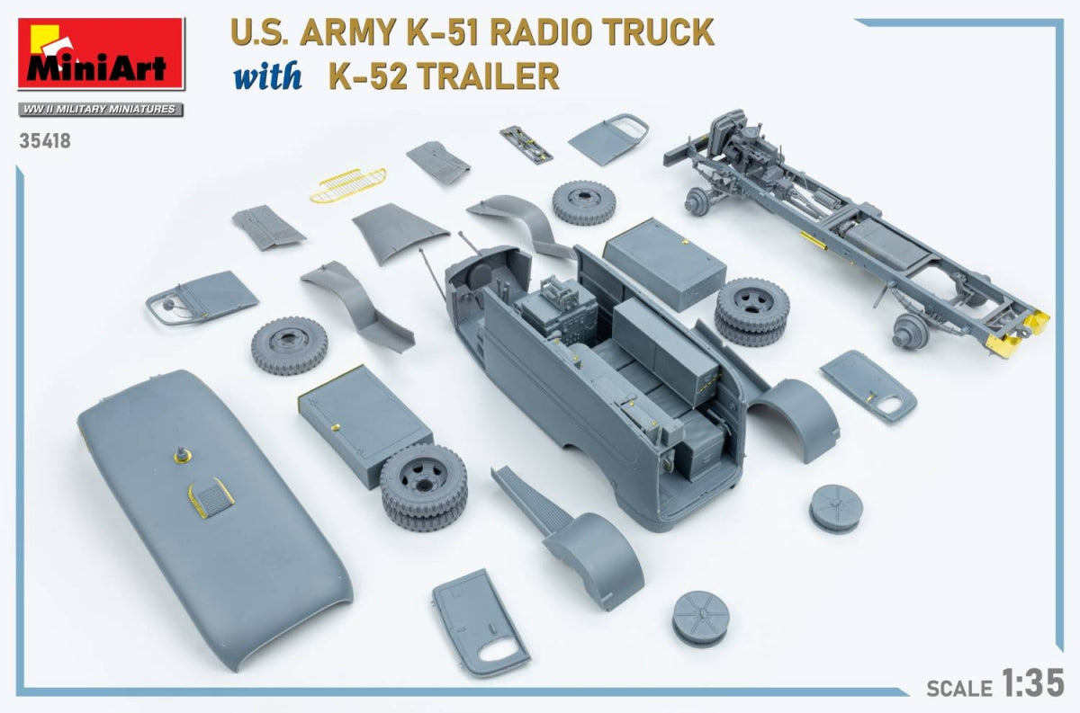 MiniArt 35418 US ARMY K-51 RADIO TRUCK WITH K-52 TRAILER. INTERIOR KIT 1/35 – Bild 17