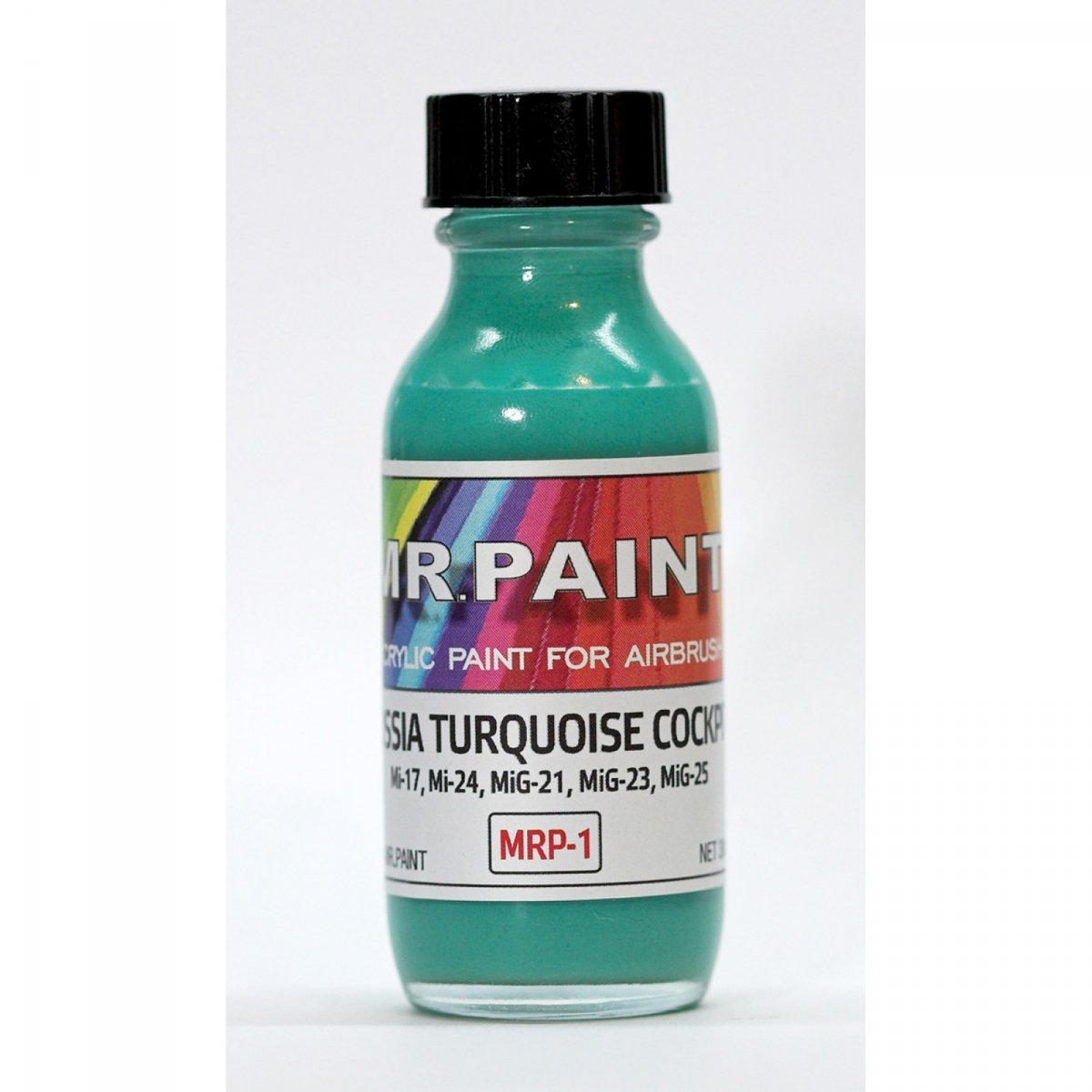MR. Paint MRP-001 Russia Turquoise cockpit Mi-17/24, MIG-21/23/25/31 30ml – immagine 2