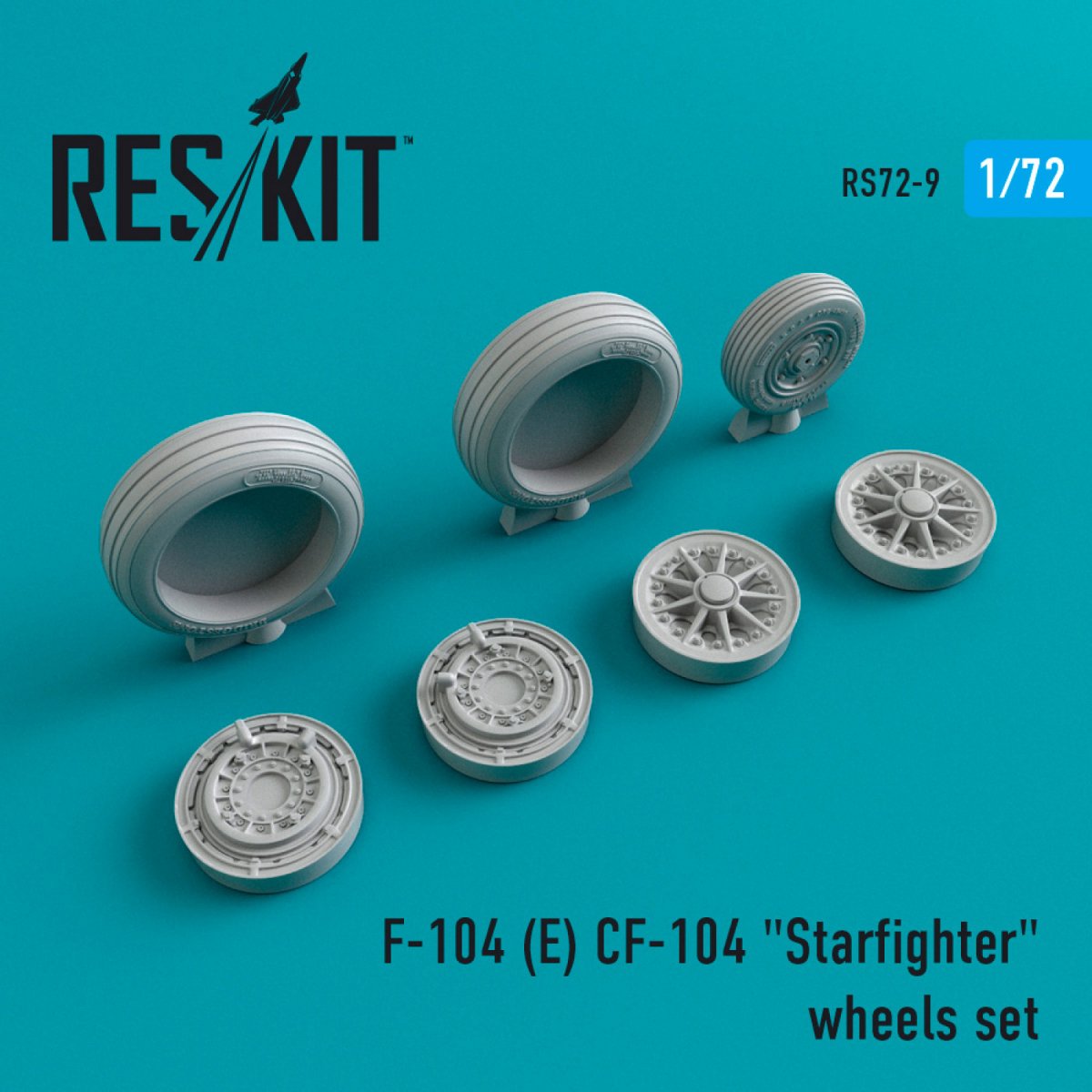 RESKIT RS72-0009 F-104E/CF-104 « STARFIGHTER » JEU DE ROUES 1/72