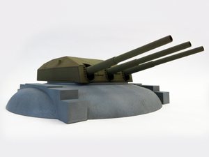 Modelcollect UA72344 Austratt fort coastal artillery site triple 28cm turret Caesar 1/72 – Bild 5