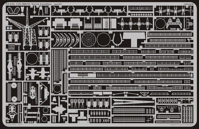 Eduard 53018 USS BB-55 North Carolina 1/350 Trumpeter – immagine 2